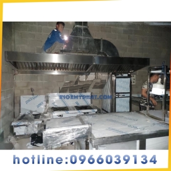 Bếp công nghiệp inox chụp khói