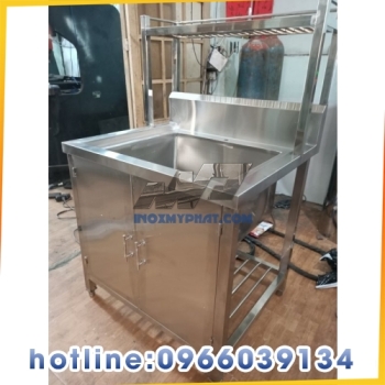 Chậu rửa 1 hố có 2 cánh tủ