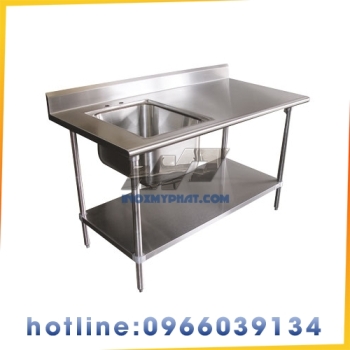 Chậu rửa 1 hộc có bàn