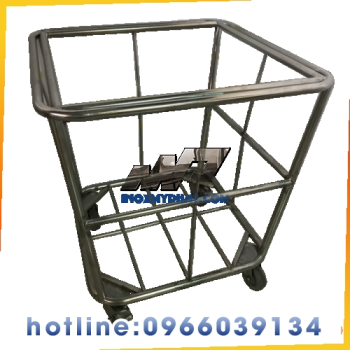 XE ĐẨY ĐỒ VẢI THẤP INOX