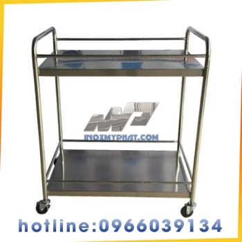 Xe Đẩy Inox 2 Tầng