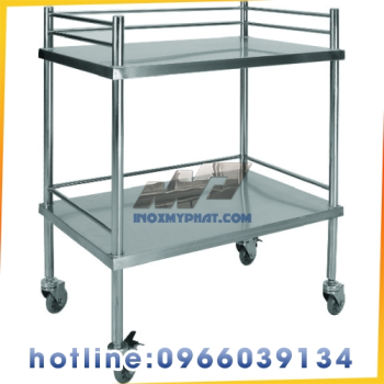 XE ĐẨY INOX 2 TẦNG 1